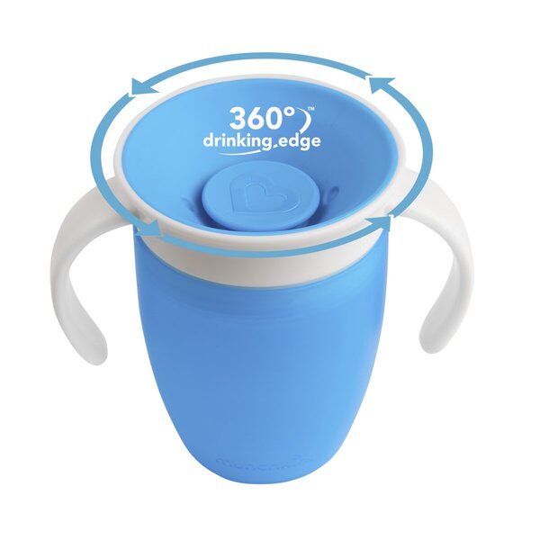 Munchkin Miracle 360° Trainer -muki, sininen, 207 ml