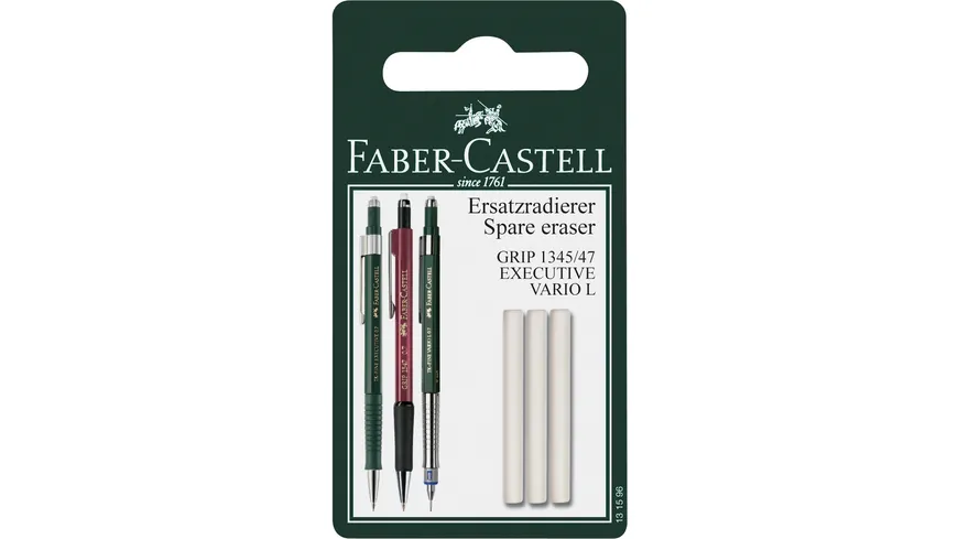 FABER-CASTELL Ersatzradierer für Druckbleistift GRIP 1345/1347