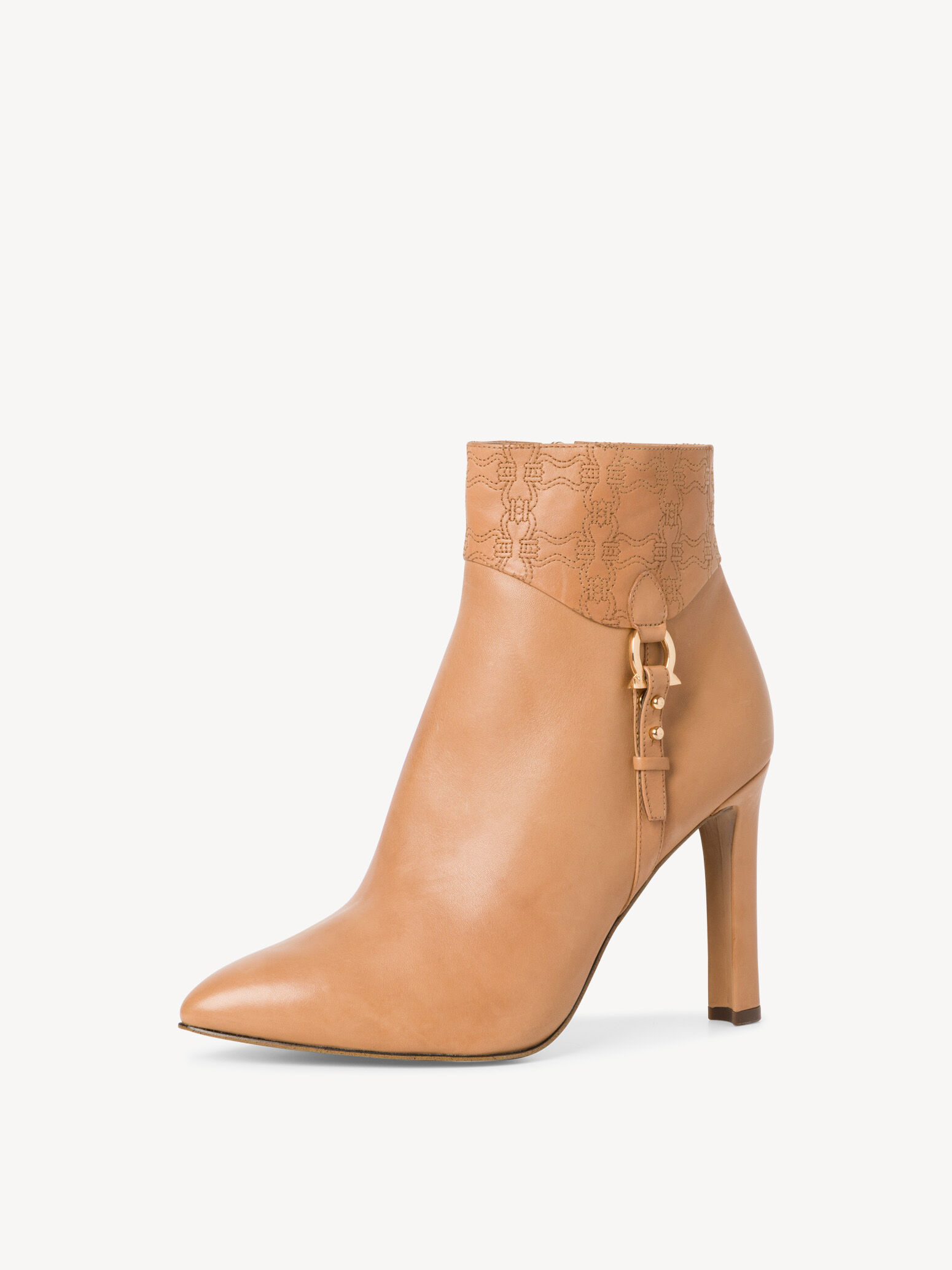 Bottine en cuir - marron