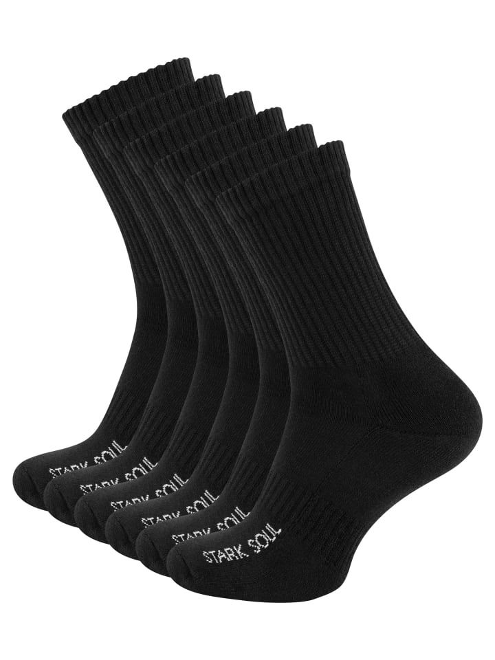 Stark Soul® Sportsocken 6 Paar, mit FROTTEESOHLE in schwarz günstig kaufen