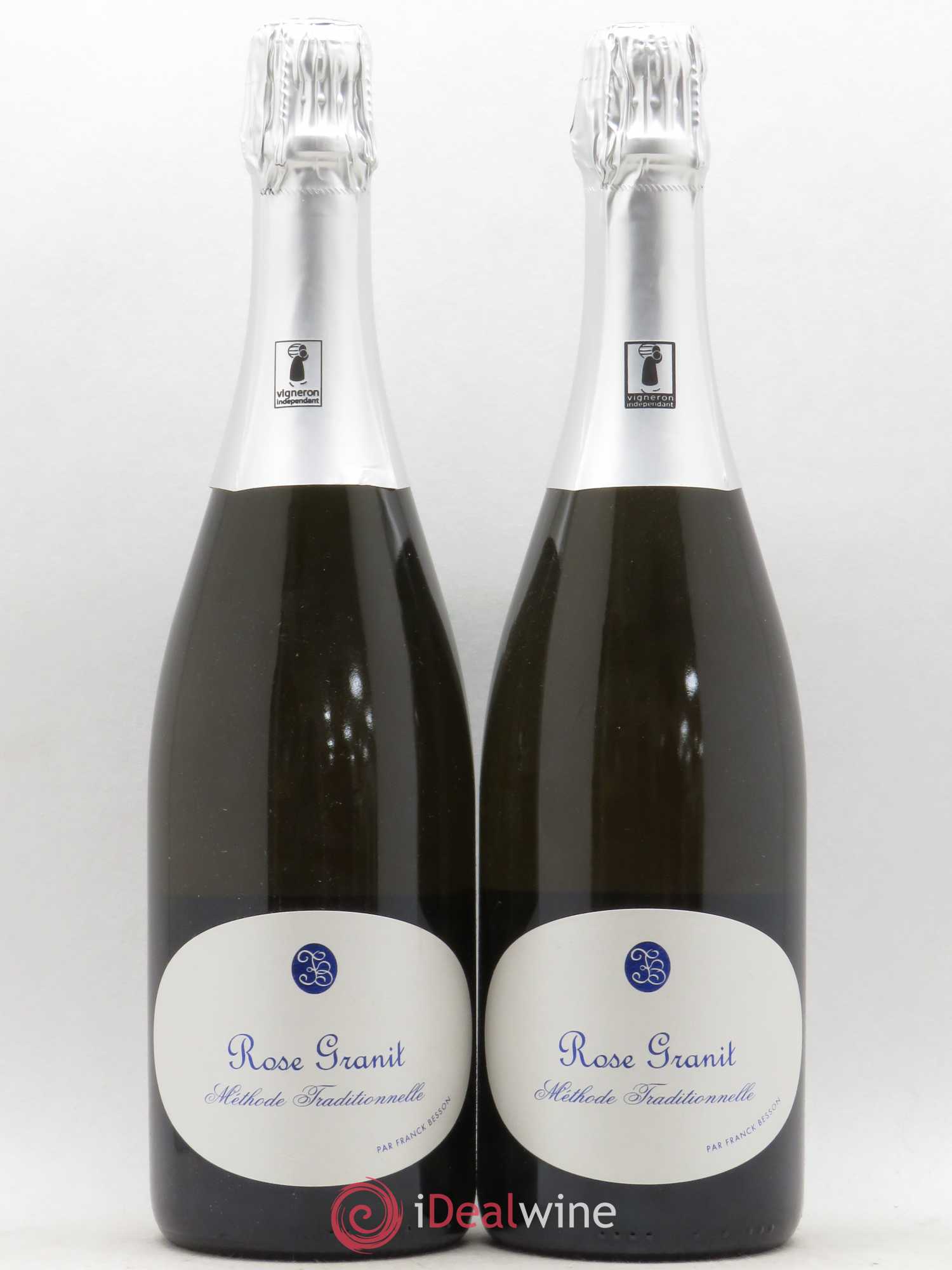 Vin de France Méthode traditionnelle Brut Rosé Granit Besson  - Lot de 2 Bouteilles