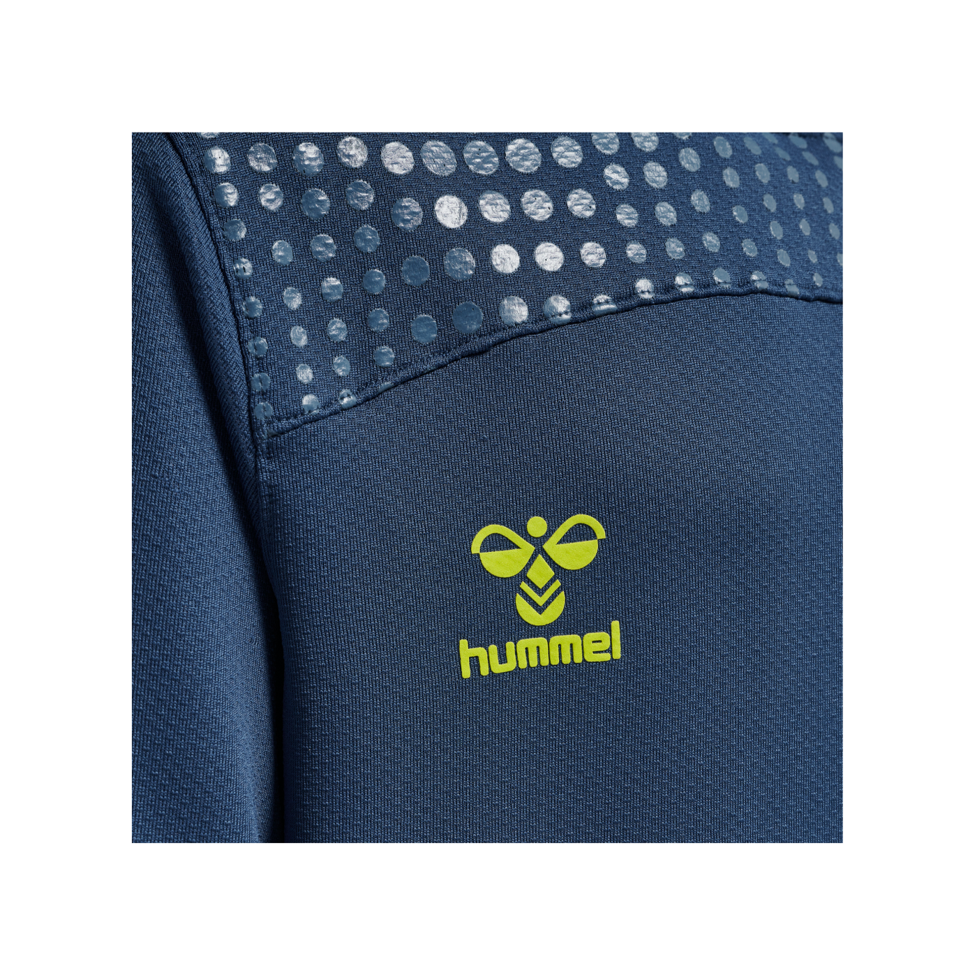 Hummel hmlLEAD Poly Hoody Kids Blau F7642