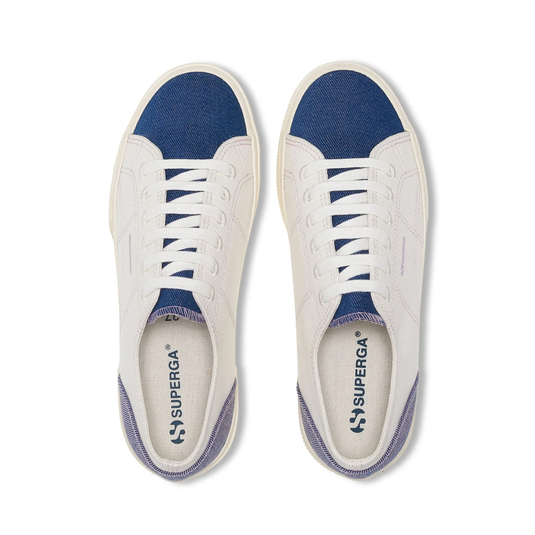 2740 PLATFORM REVERSE DENIM-AVORIO-BLUE-VIOLET