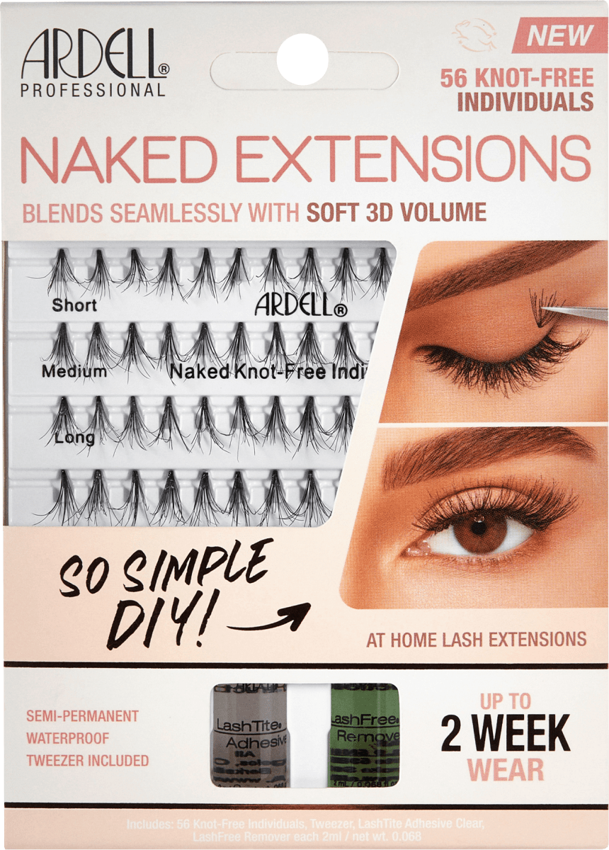 Künstliche Wimpern Set Naked Extensions, 1 St