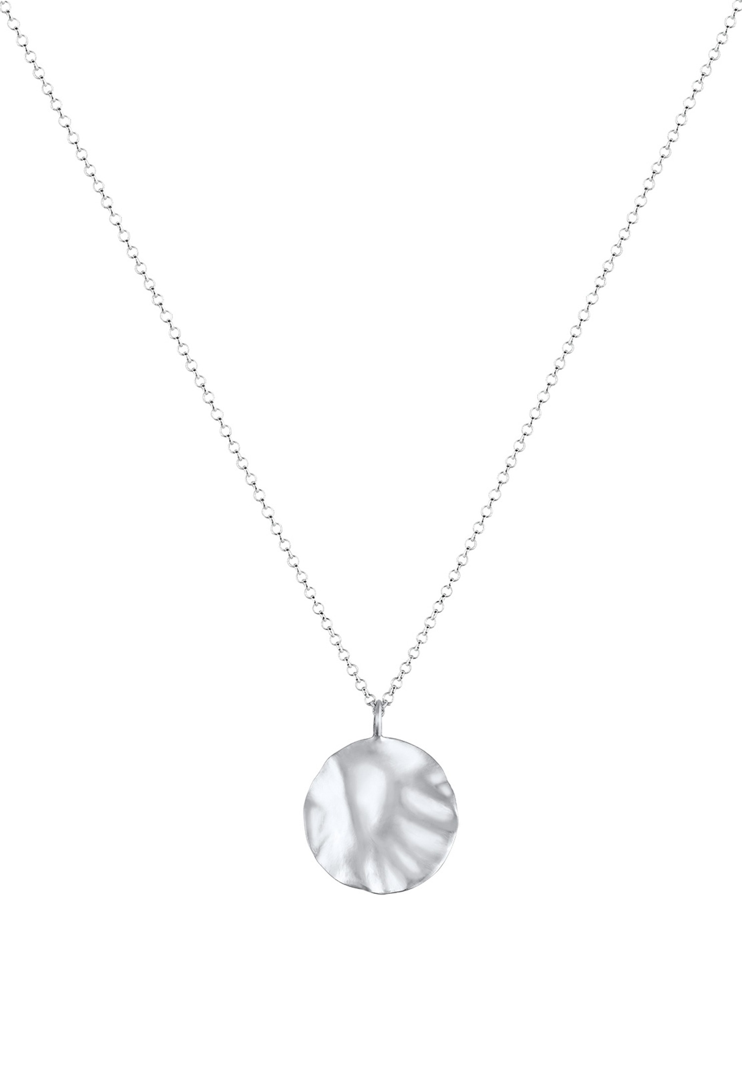 Ciondolo da donna Elli con design organico e paillettes - Argento 925/1000