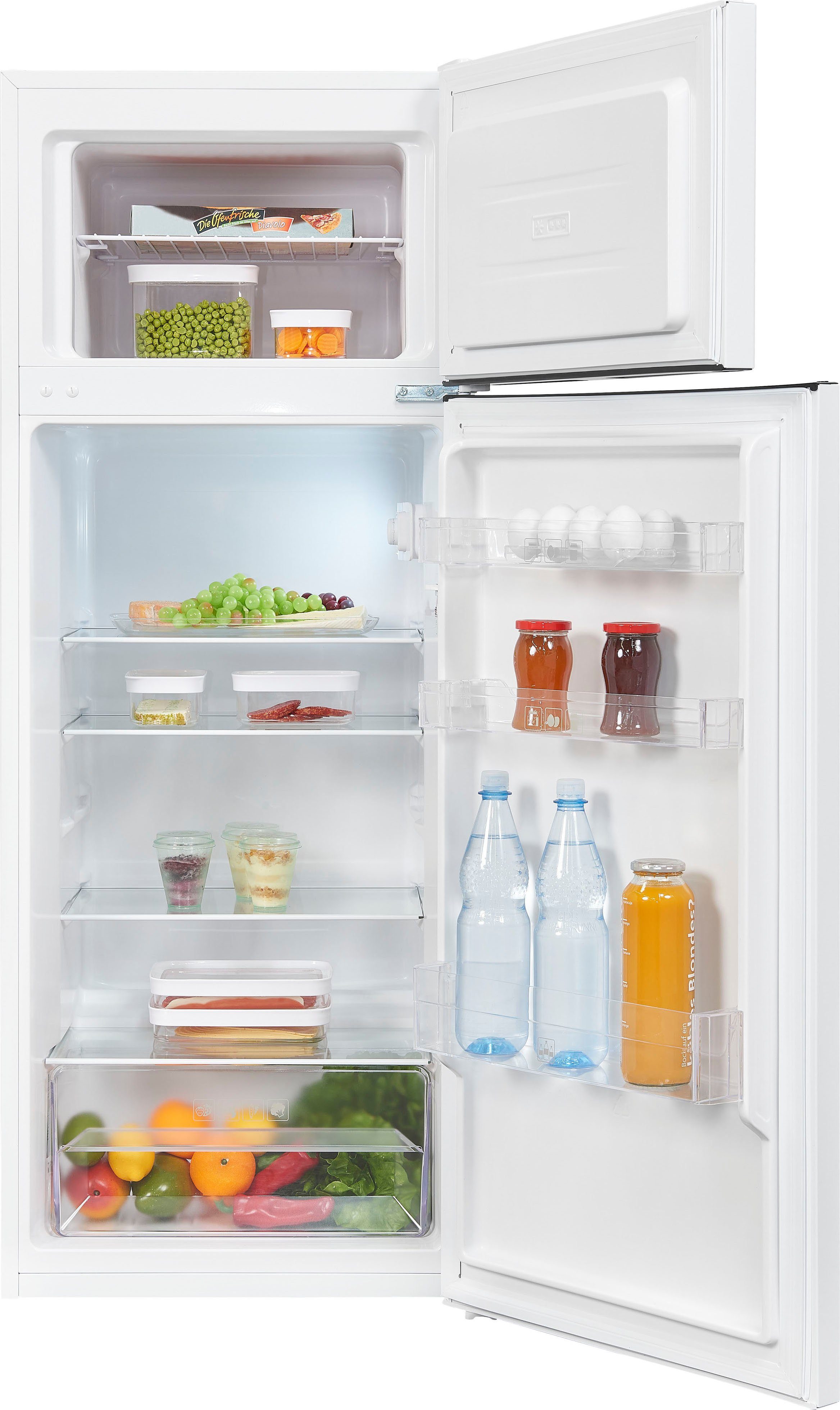 exquisit Top Freezer KGC270-45-040D, 142,6 cm hoch, 54,5 cm breit
