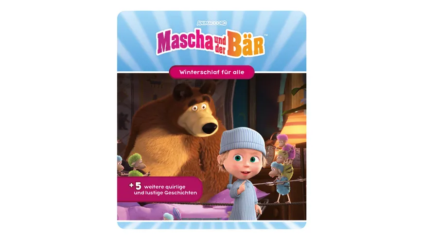 tonies - Hörfigur für die Toniebox: Mascha und der Bär: Winterschlaf für alle + 5 weitere quirlige und lustige Geschichten