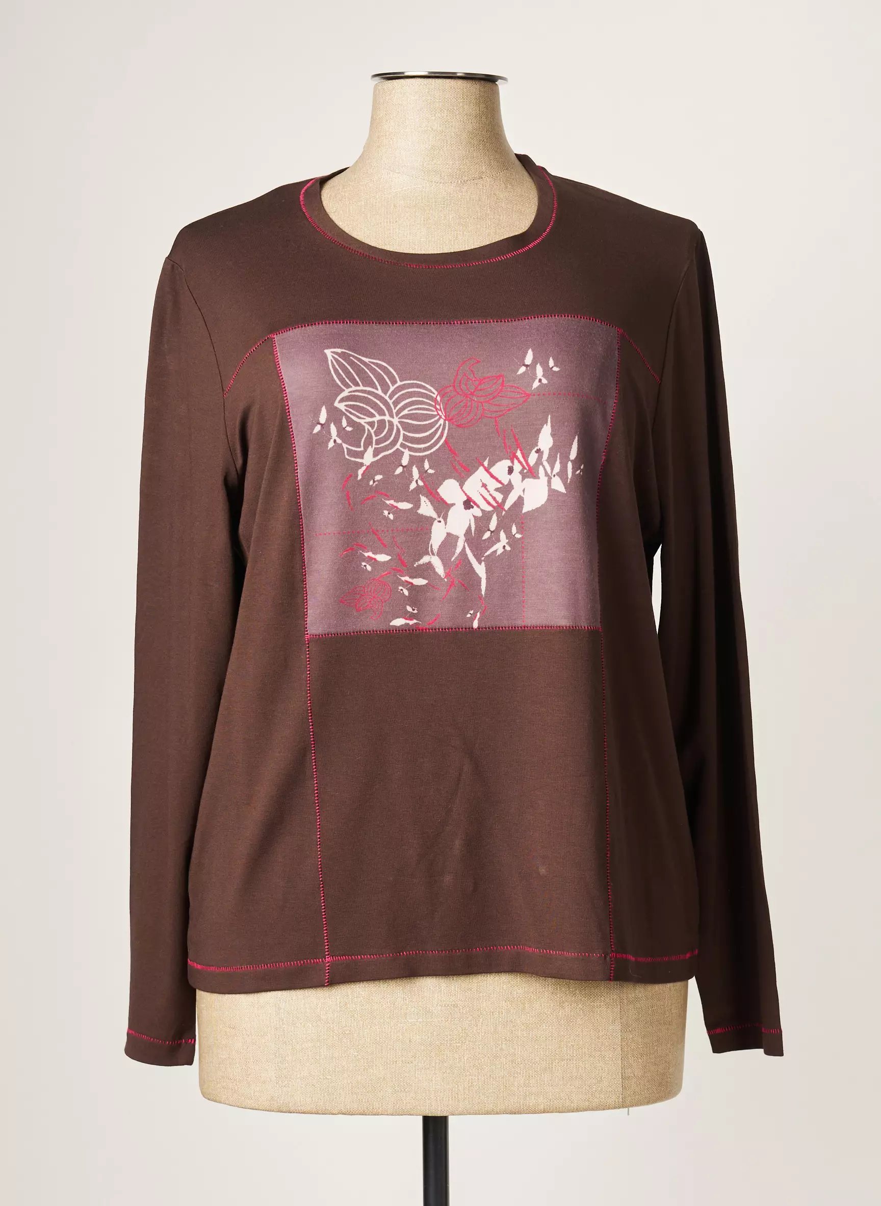 Fileuse D Arvor Tshirts Femme couleur marron
