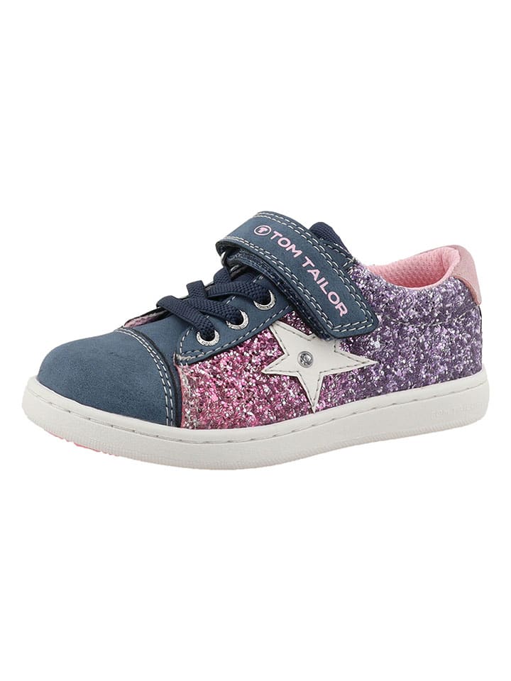 Tom Tailor Sneakers in Dunkelblau/ Rosa günstig kaufen