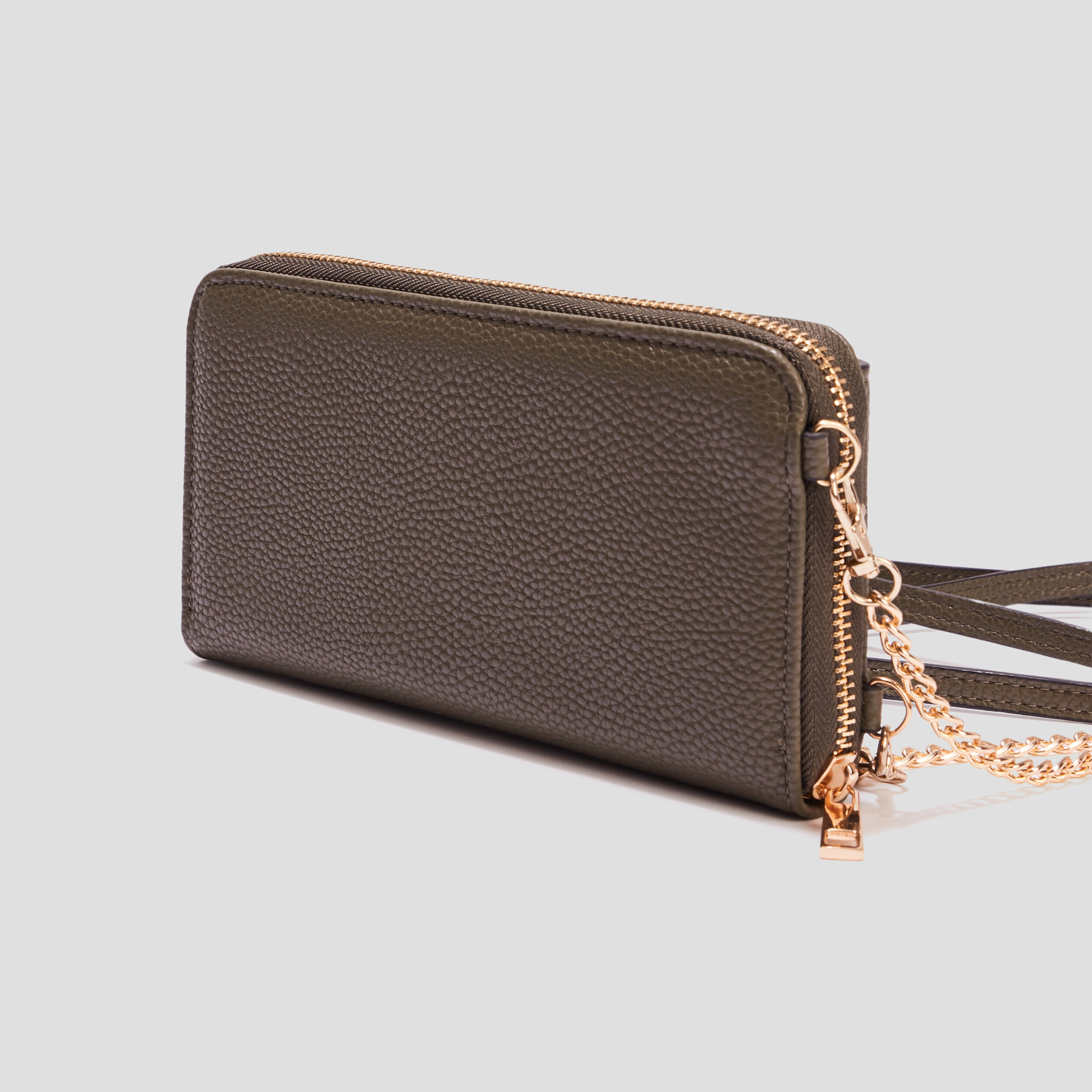 Sac pochette à bandoulière vert kaki femme | La Halle