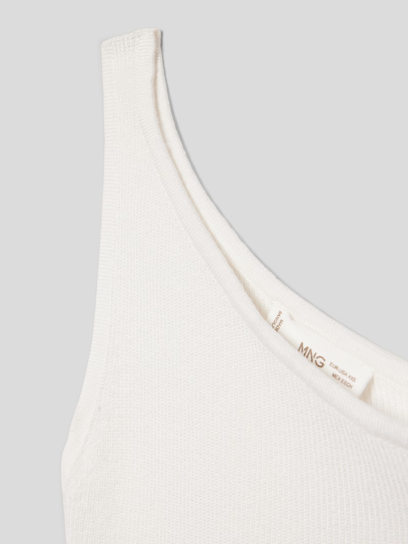 Trägertop mit One-Shoulder-Träger in ecru