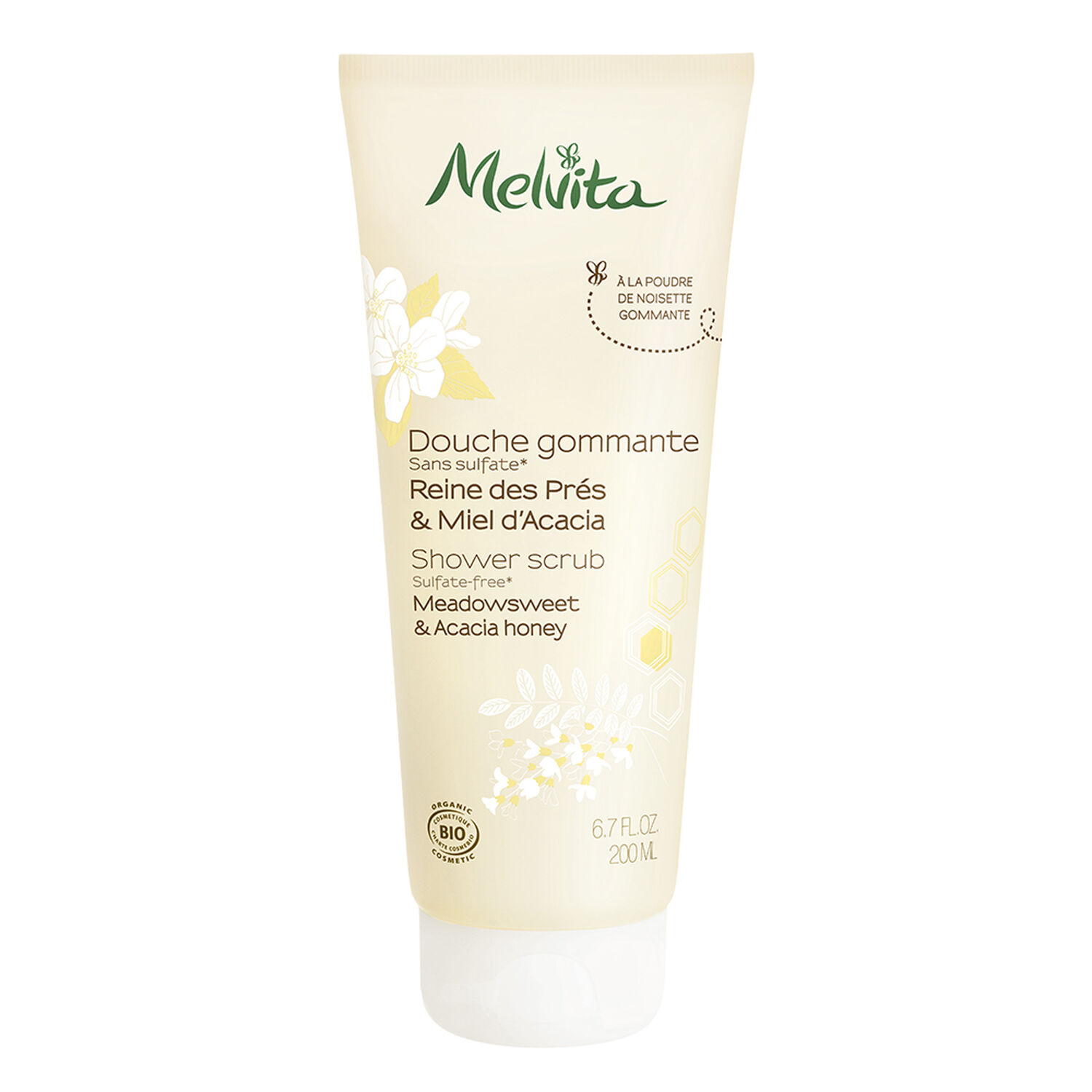 Melvita Douche Gommante Reine des Prés & Miel d' Acacia 200 ml