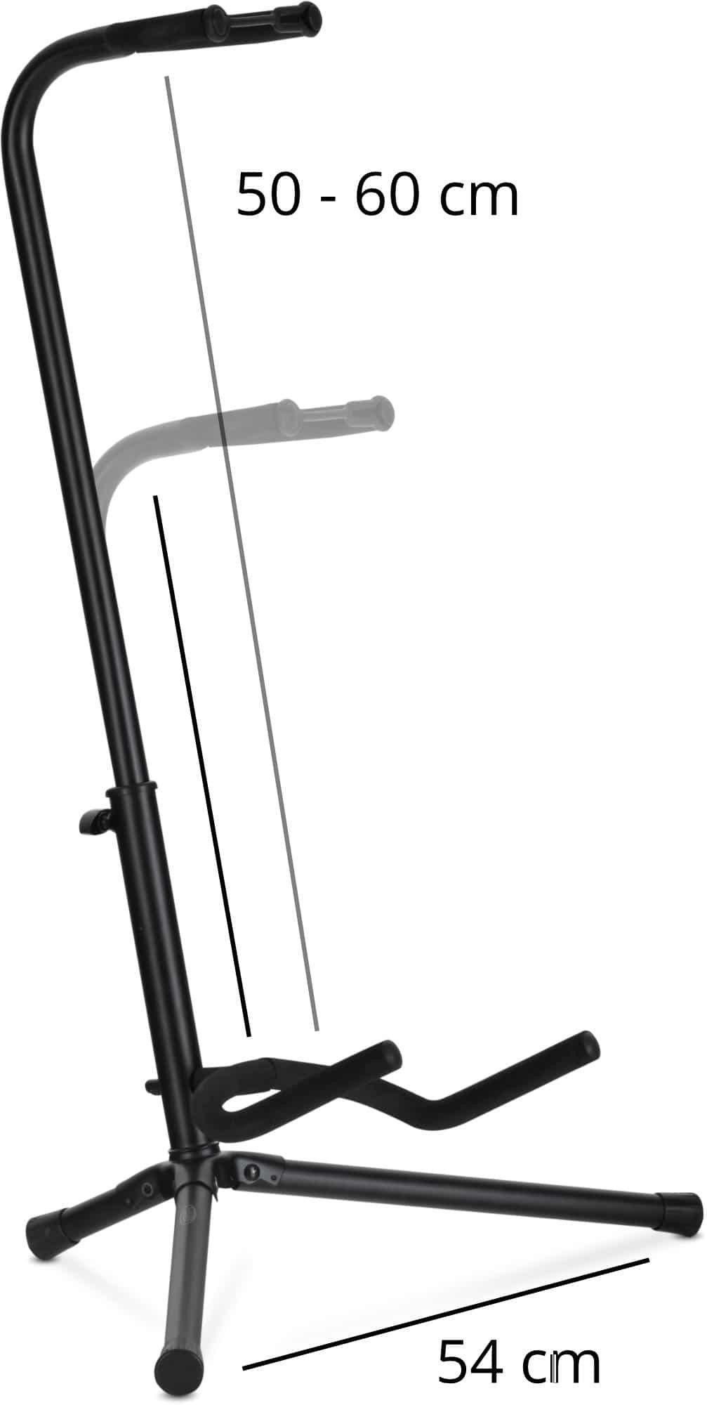 Rocktile Gitarrenständer GSN-01 Gitarrenstativ mit Halsstütze, (1-tlg), Passend für Gitarre, Bass, Banjo etc.