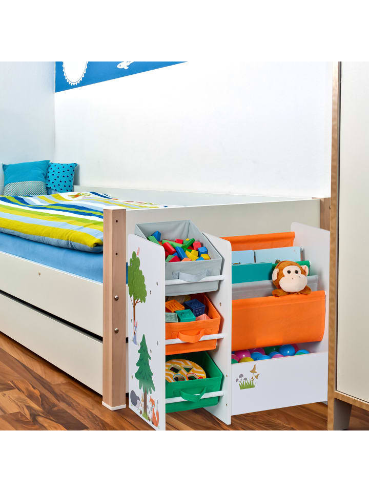 relaxdays Kinderregal in Bunt - (B)64 x (H)64 x (T)30 cm günstig kaufen onesize