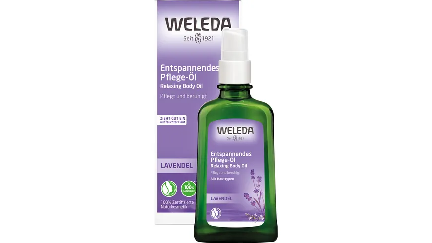 Weleda LAVENDEL Entspannendes Pflege-Öl 100 ml
