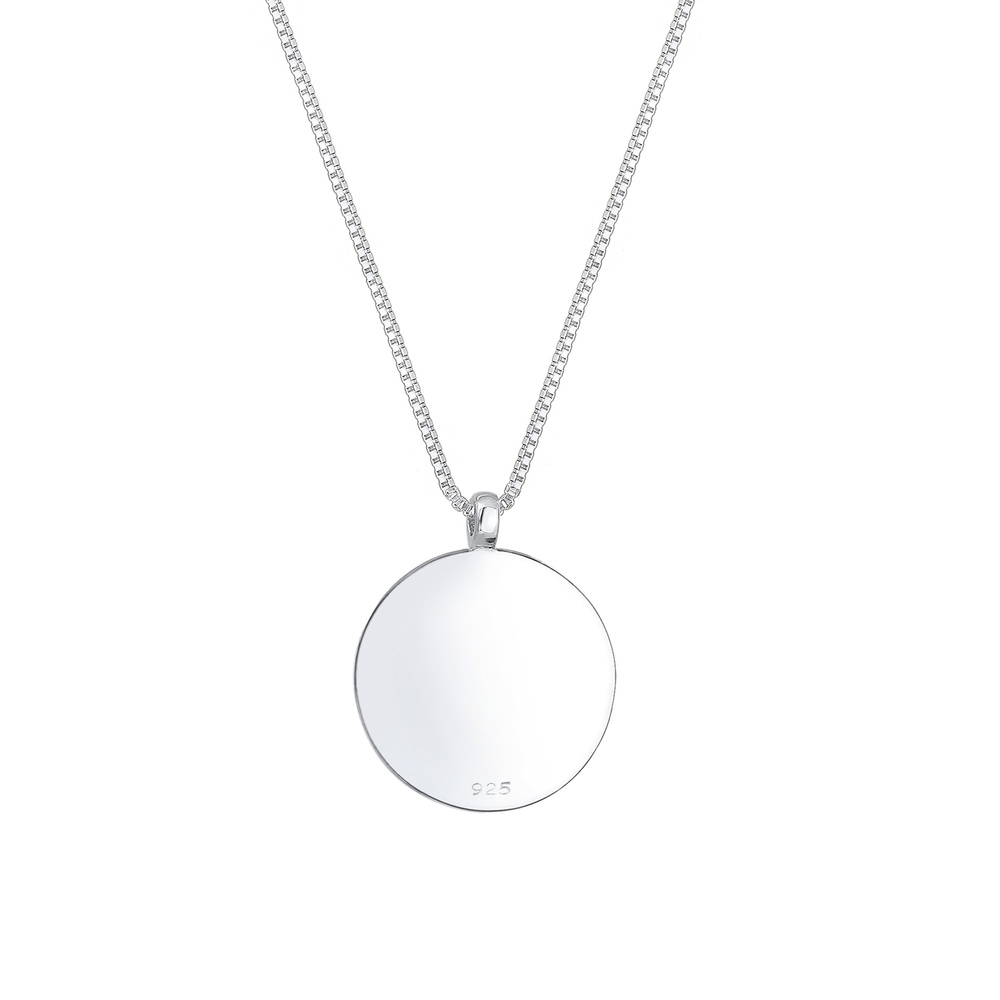 Elli Elli Collier Mer Plage Plaquettaire Abalone Collier Femme  (925/1000) Argent Bijoux