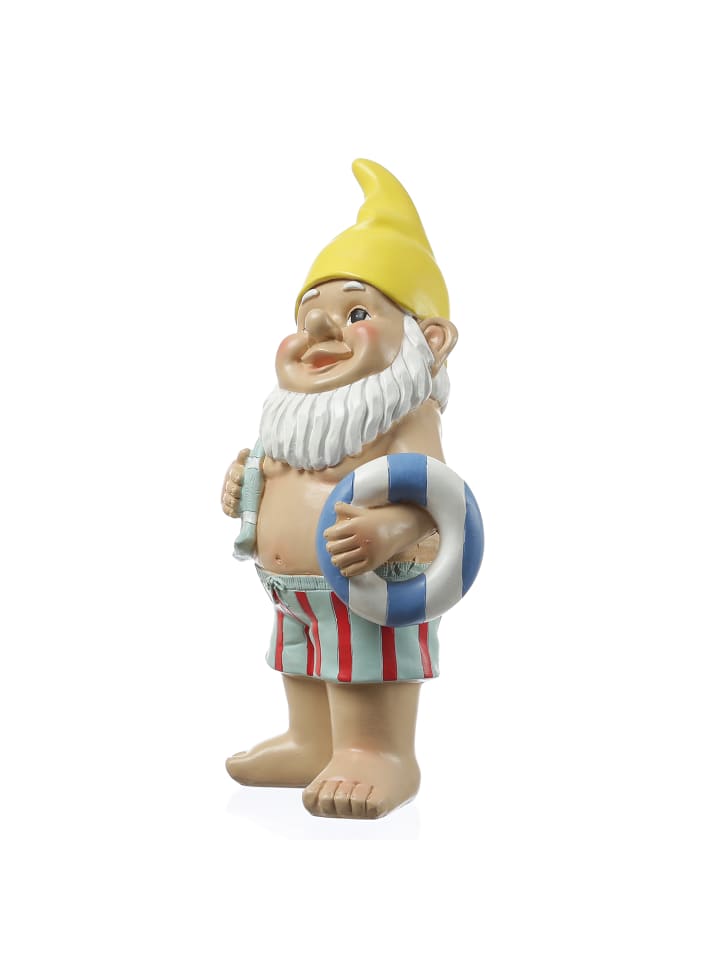 MARELIDA Gartnzwerg BERT im Badeanzug Gartenfigur H: 30cm in bunt günstig kaufen onesize