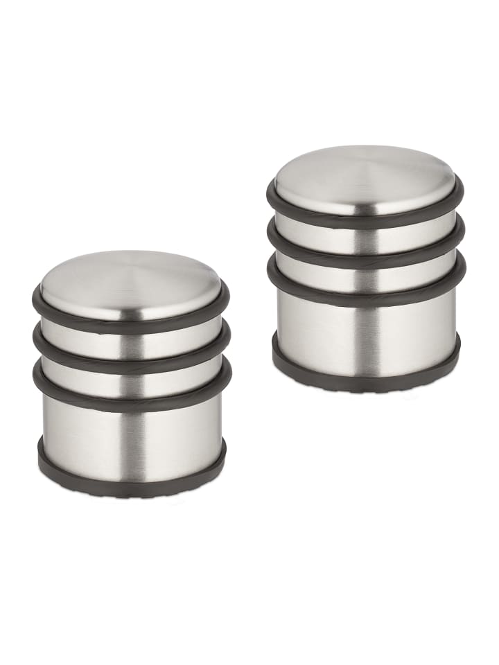 relaxdays 2 x Türstopper in Bronze/ Schwarz - (H)7,5 x Ø 7 cm günstig kaufen onesize