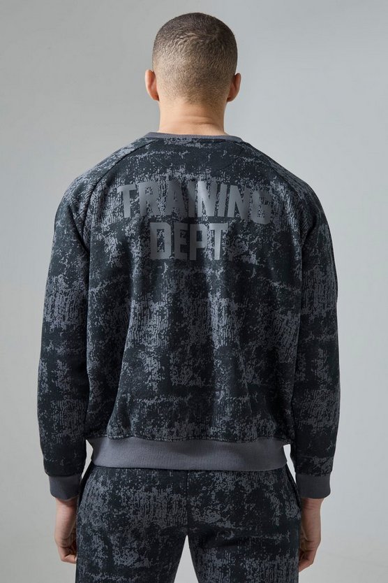 Active Training Dept Camo Boxy Sweatshirt