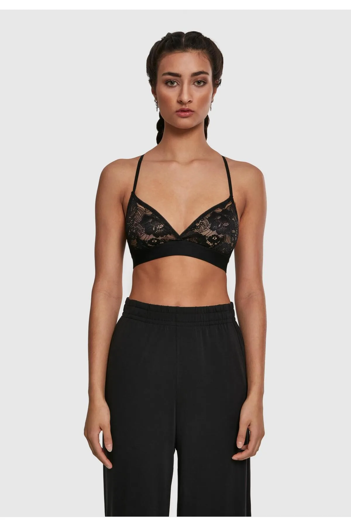 Urban Classics  Damen Ladies Triangle Laces Bra