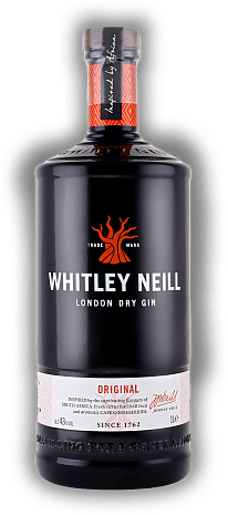 Whitley Neill Handcrafted Dry Gin Original 43% 1,0 Liter Whitley Neill Handcrafted Dry Gin Original 43% 1,0 Liter Ein außergewöhnlicher Handcrafted Dry Gin der in England hergestellt wird und von Afrika inspiriert ist. 1	 Liter - Vol 43%