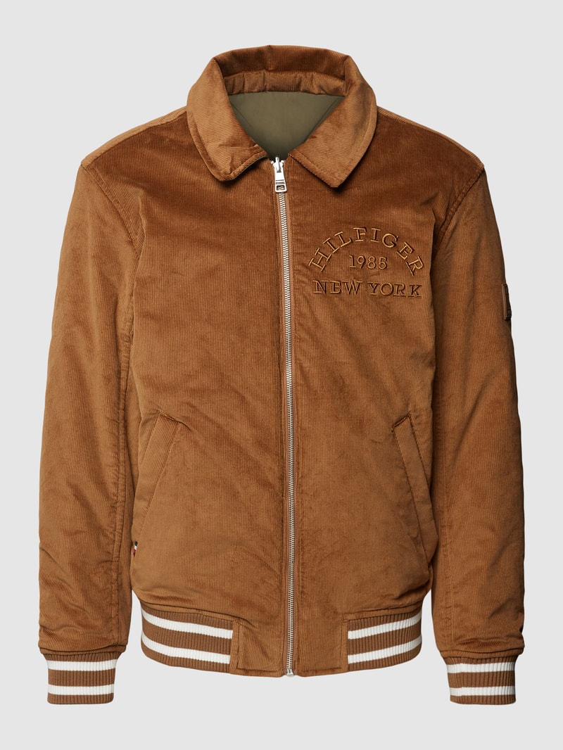 College-Jacke mit Wendefunktion in khaki
