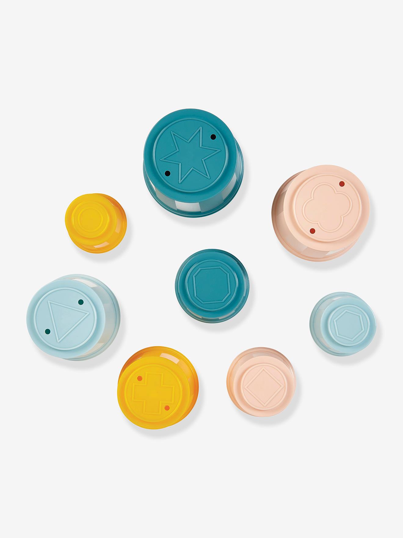 Ecoiffier 8er-Set Baby Stapeltöpfe ECOIFFIER - himmelblau