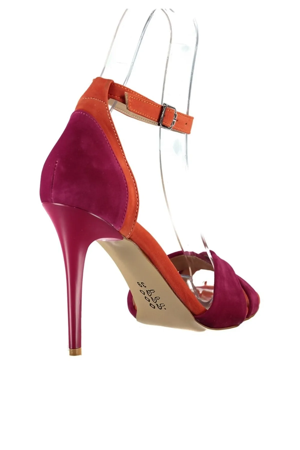 Fox Shoes  Fuchsia Orange Damenschuhe mit Absatz B922113802