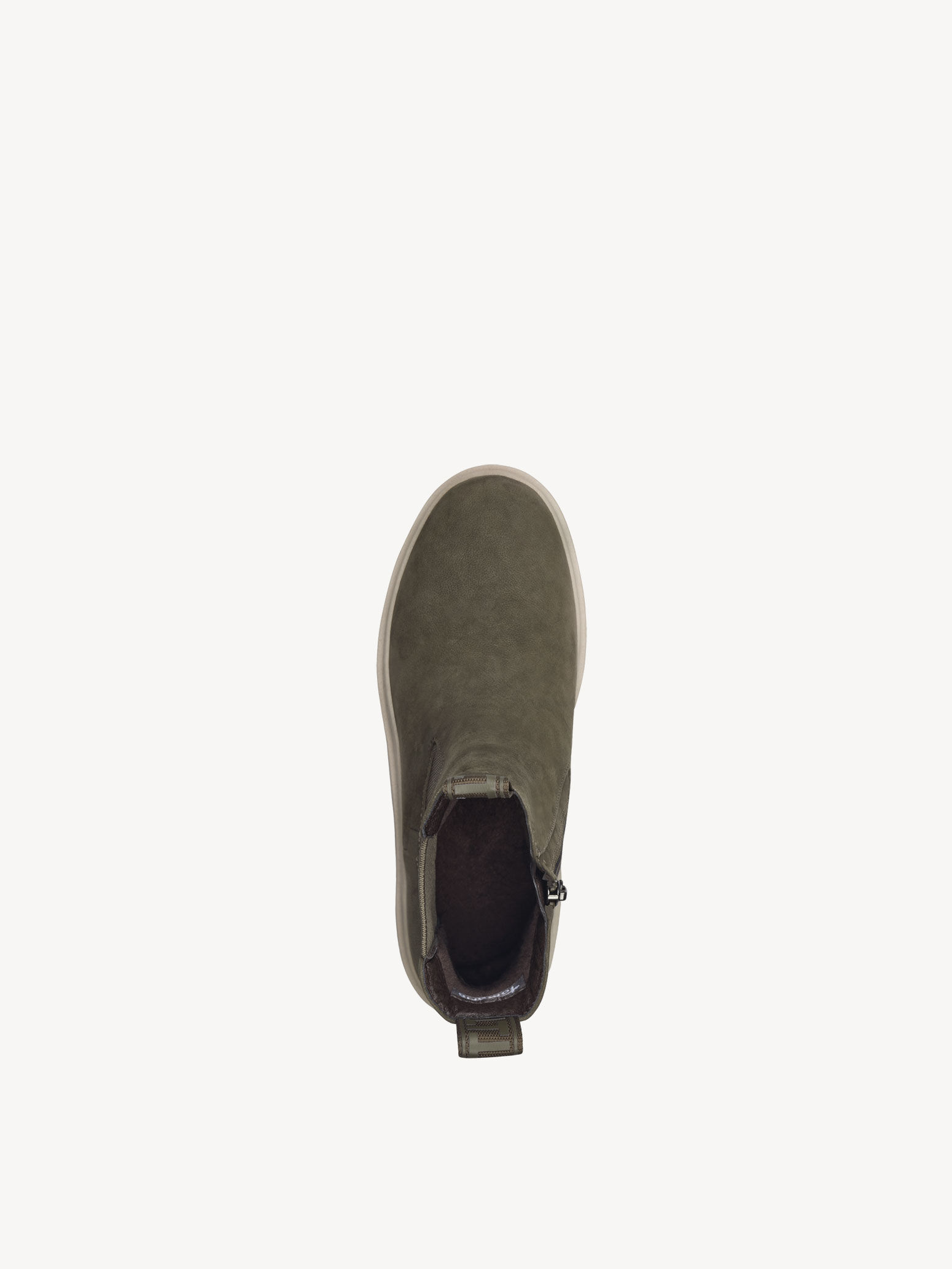 Bottine Chelsea en cuir - vert