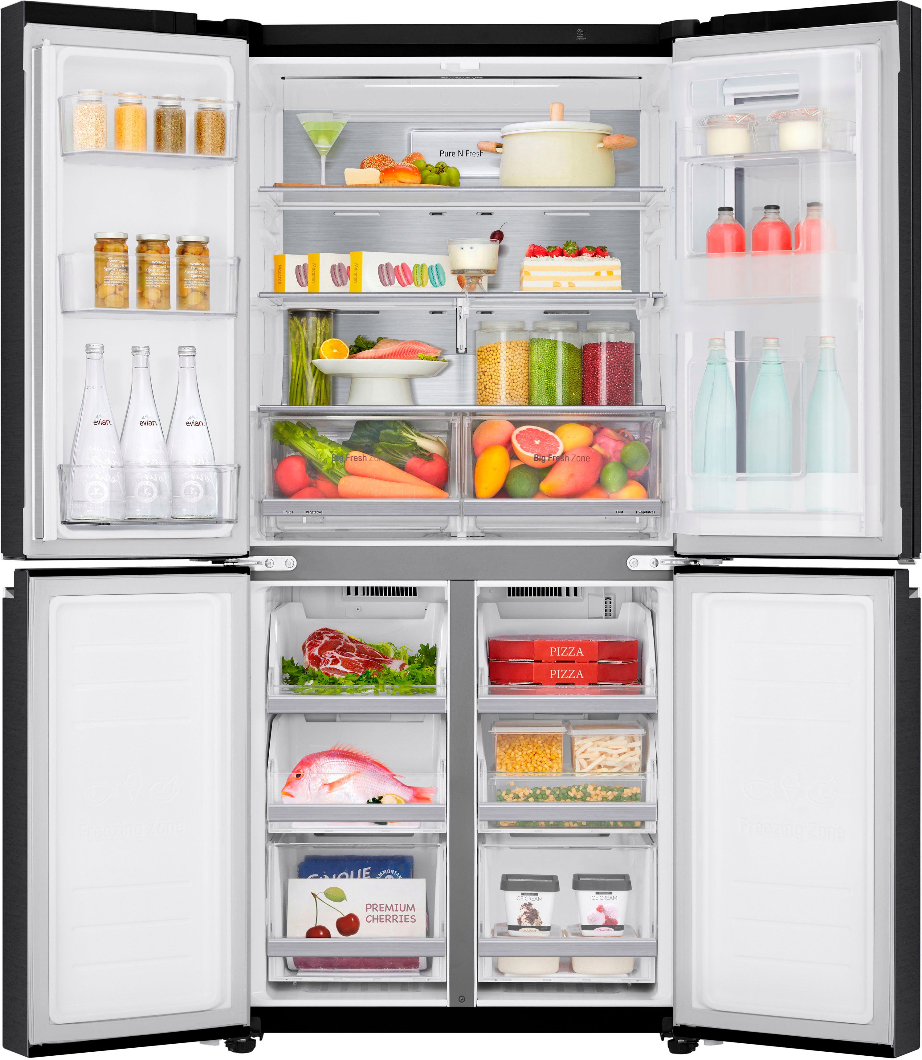 LG Multi Door GMQ844MC5E, 178,7 cm hoch, 83,5 cm breit, InstaView™