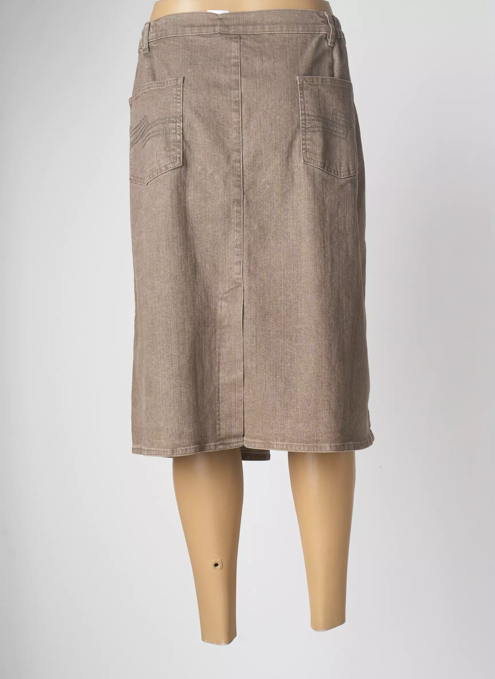 Karting Jupes Mi Longues Femme couleur beige