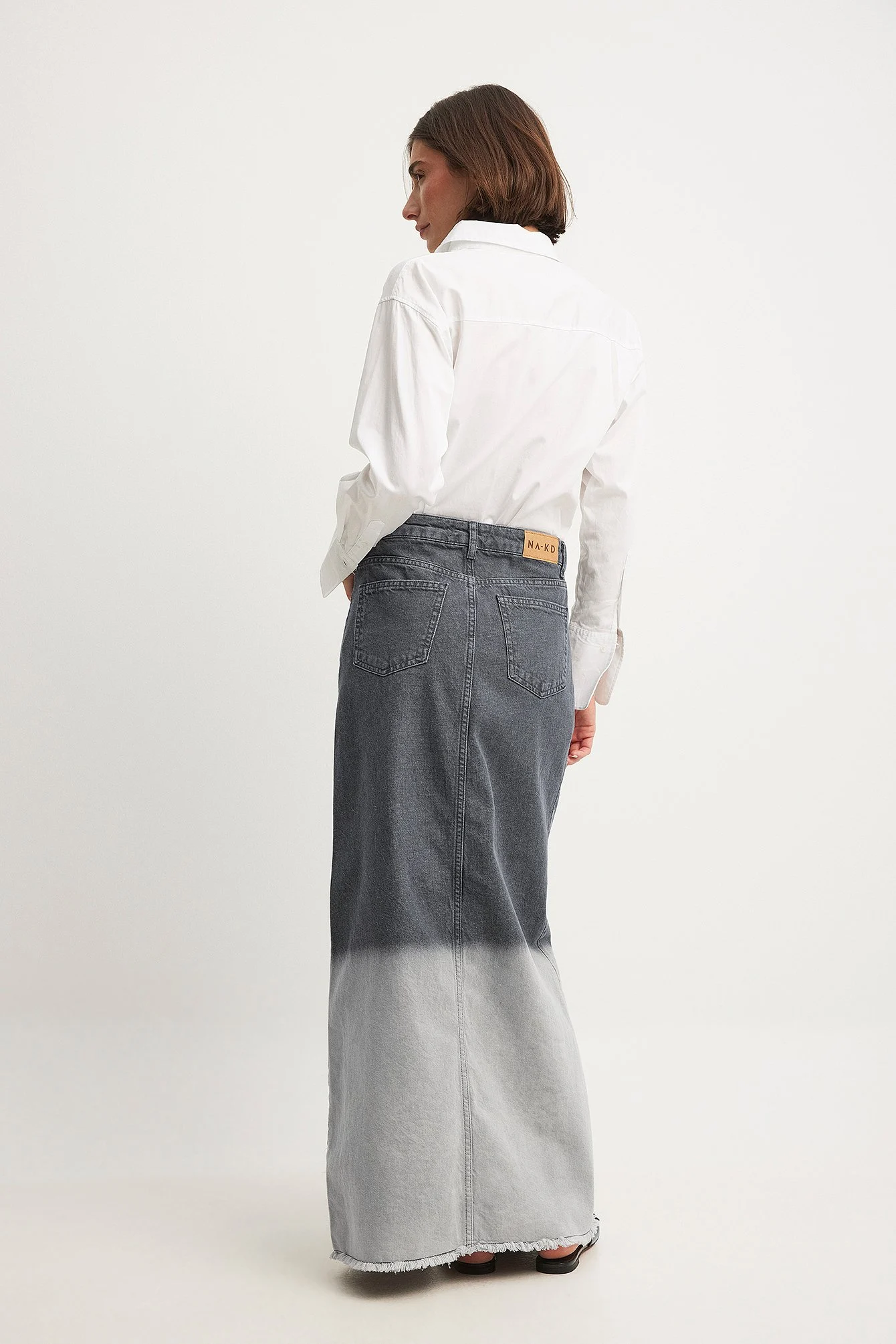 Weiter Maxirock aus Denim