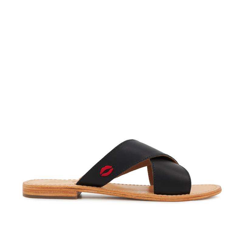 Sandales en cuir Marcella Noir