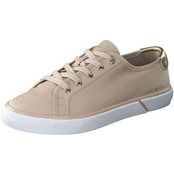 Tommy Hilfiger Lace Up Vulc Sneaker in beige