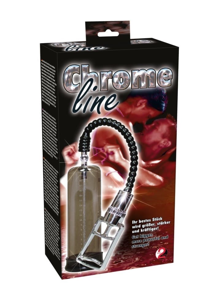 You2Toys Penispumpe Chrome Line in transparent günstig kaufen 21 cm