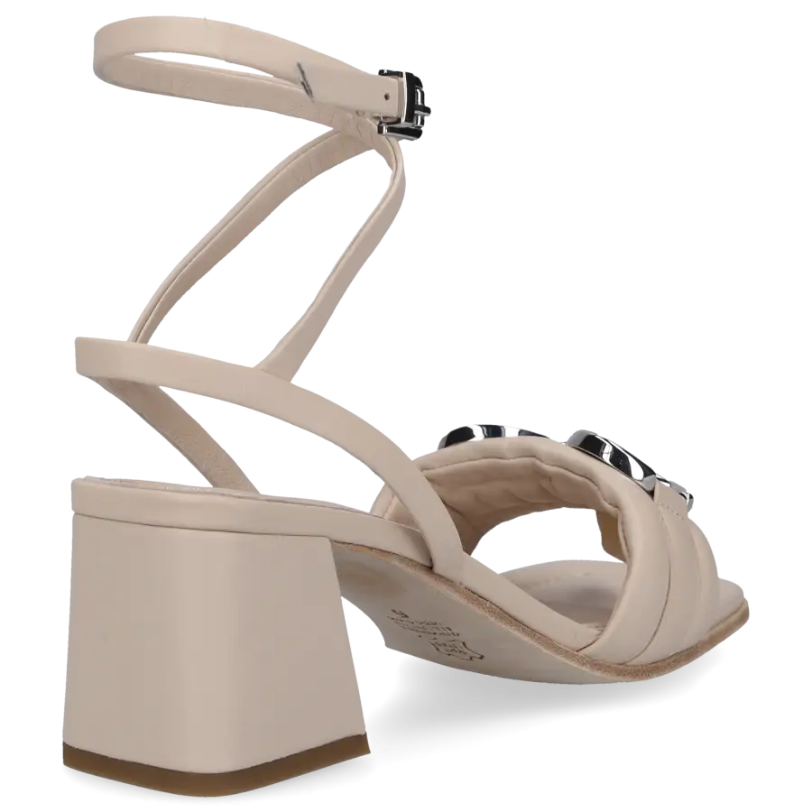 305 SOBE - Sandalen INES Nubukleder - beige
