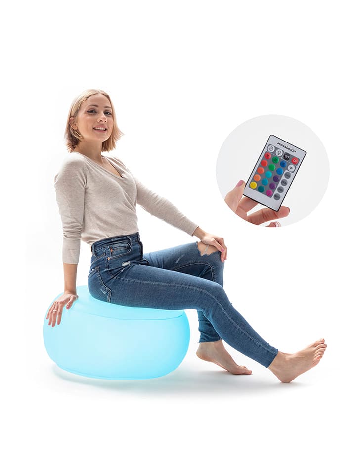 InnovaGoods Aufblasbarer Pouf mit Farbwechsel günstig kaufen onesize