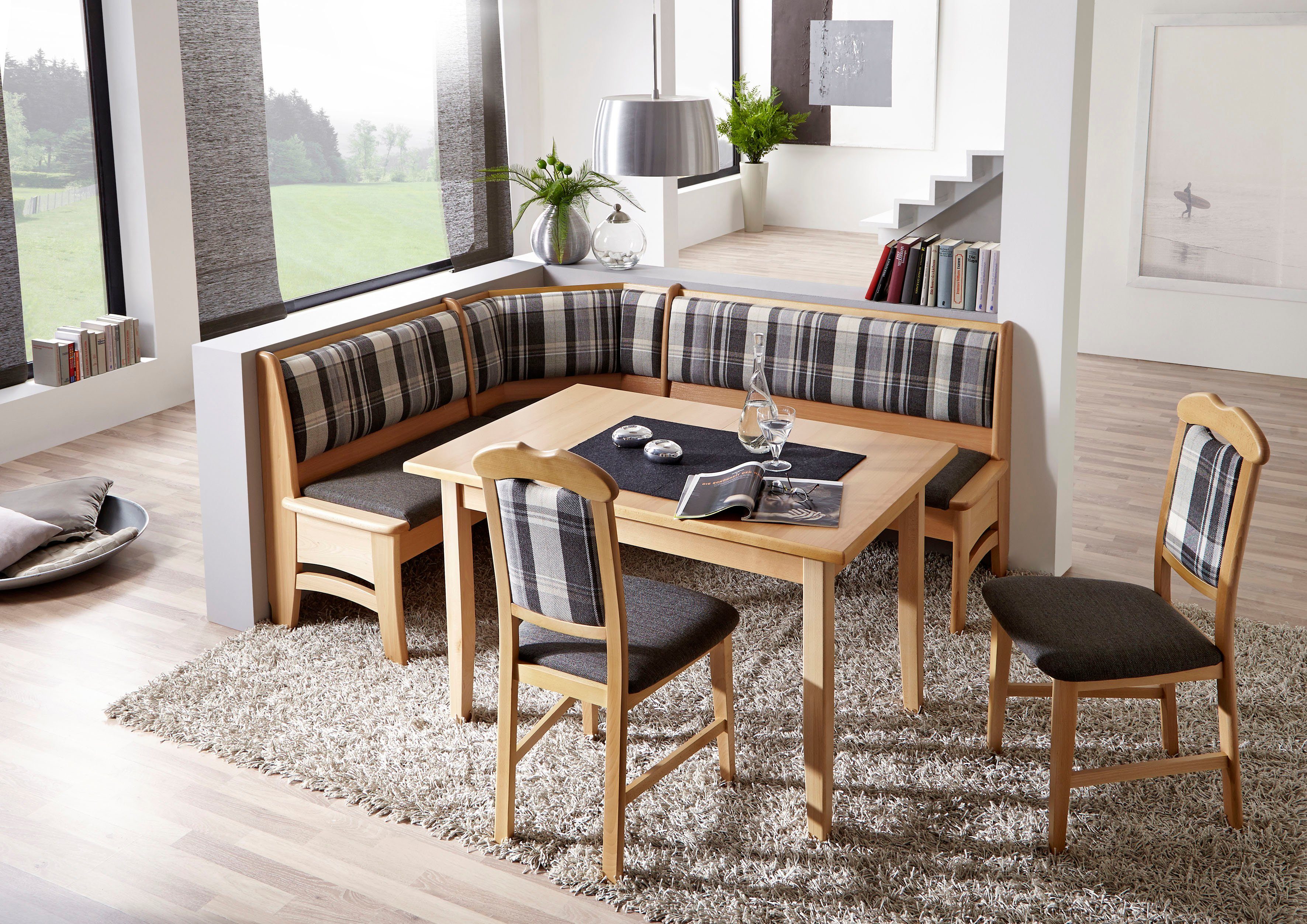 SCHÖSSWENDER 4-Fußstuhl Tulln (Set, 2 St), Gestell aus Massivholz