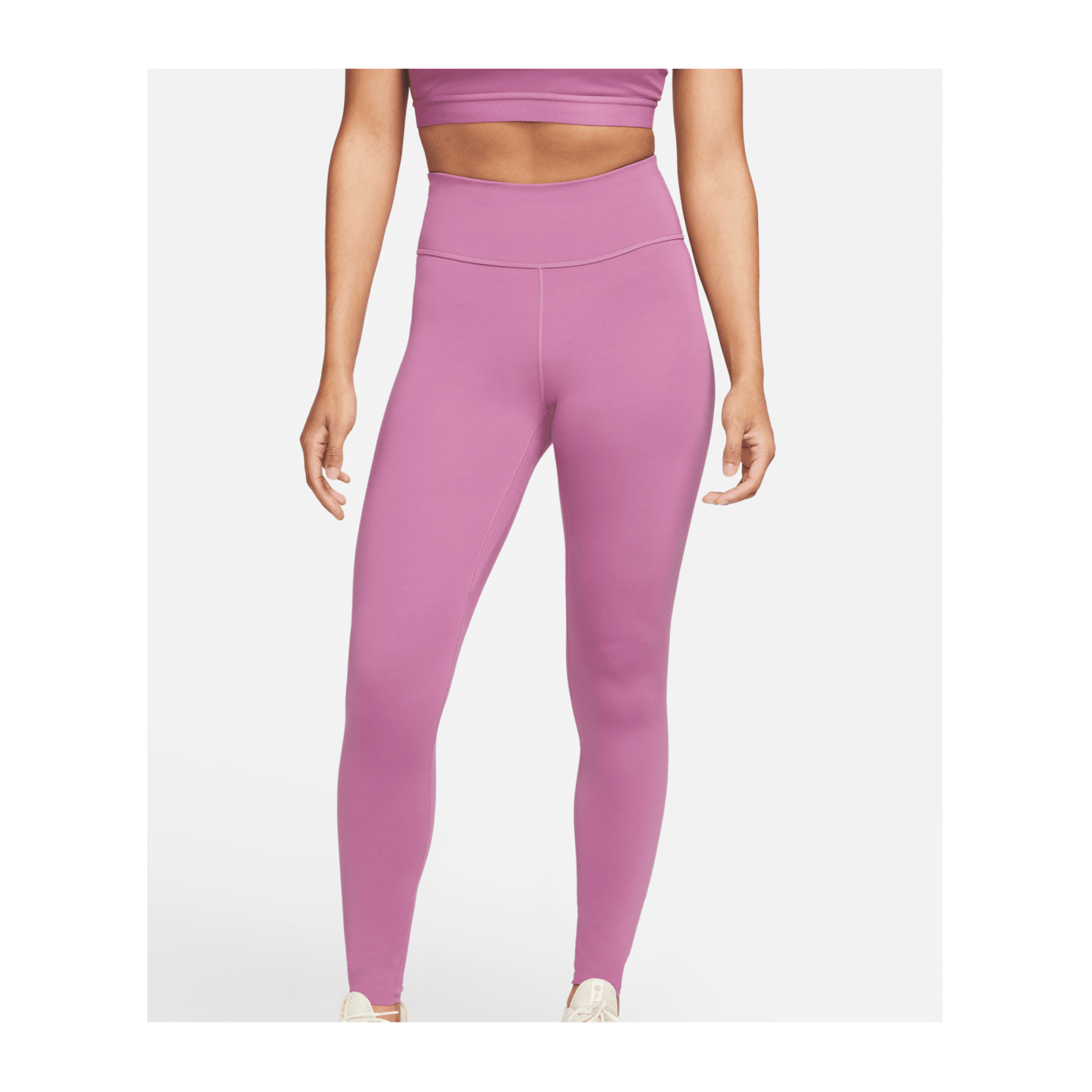 Nike Luxe Mid-Rise Leggings Running Damen Rot F507