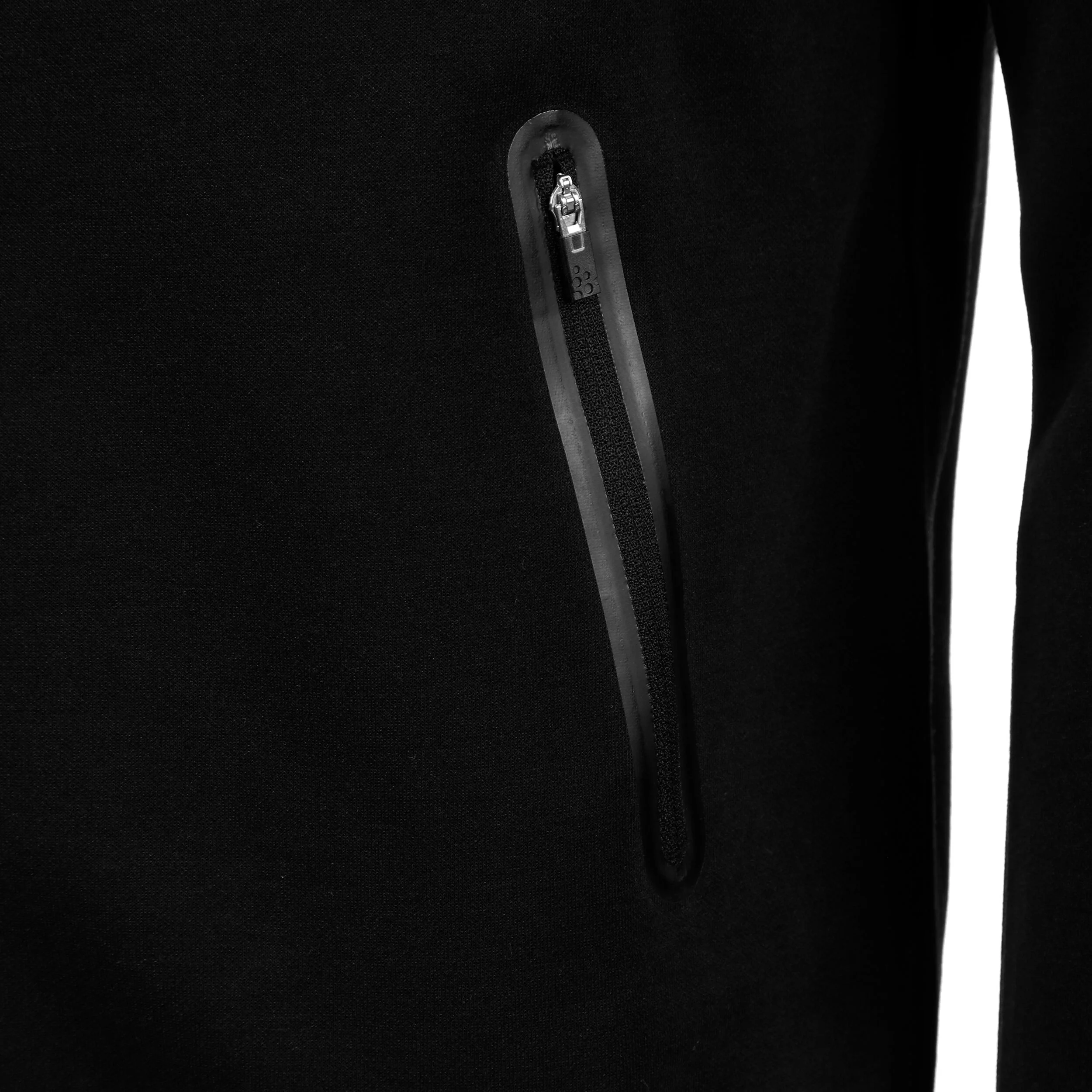 Full Zip Hoody Herren - Schwarz