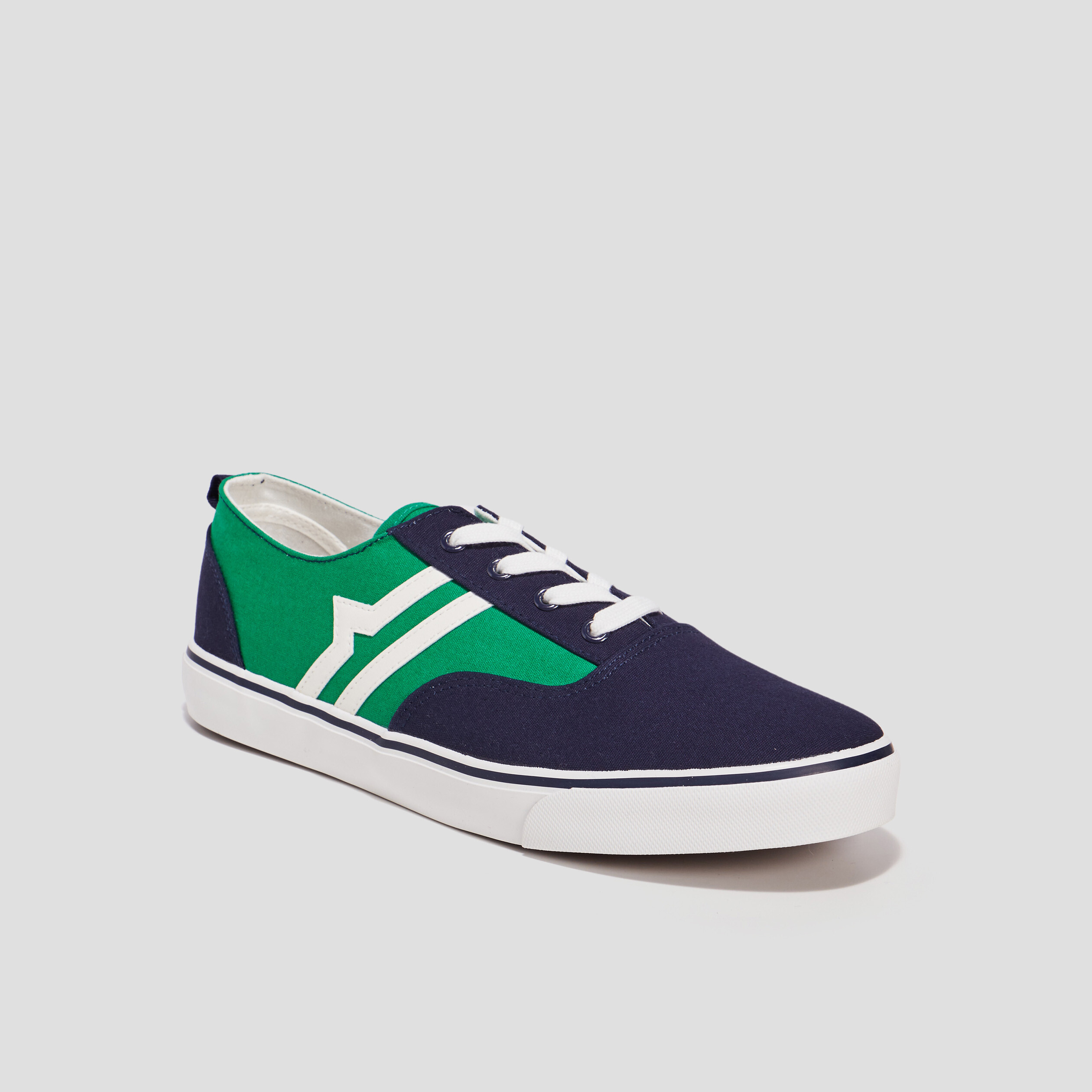 Tennis en toile à lacets Creeks multicolore homme | La Halle