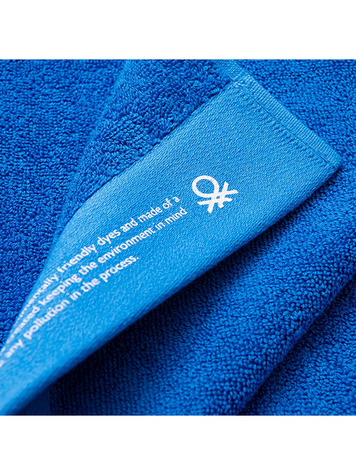 Benetton 2tlg. Frottier-Set in Blau günstig kaufen onesize
