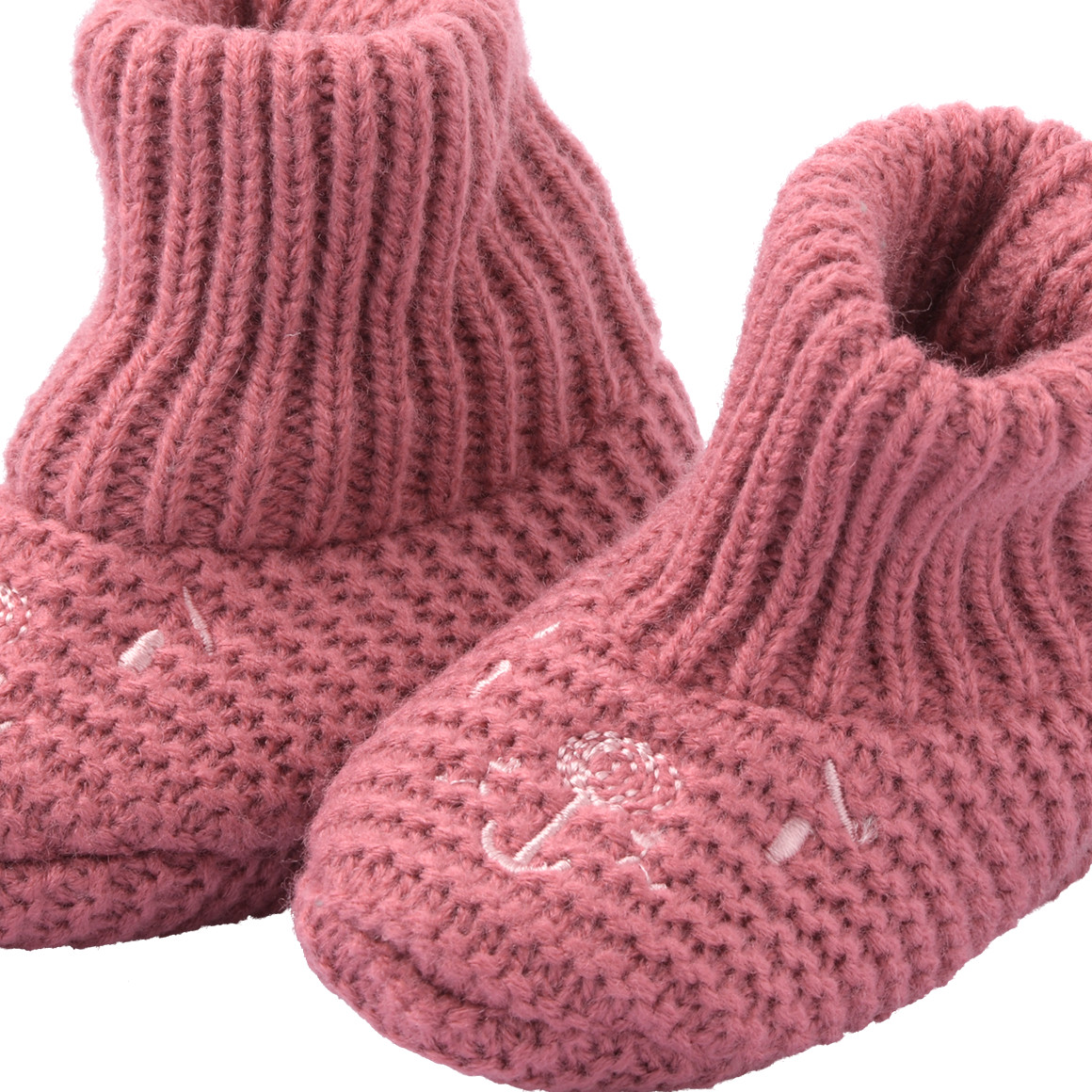 1 Paar Baby Hausschuhe mit Bär-Motiv