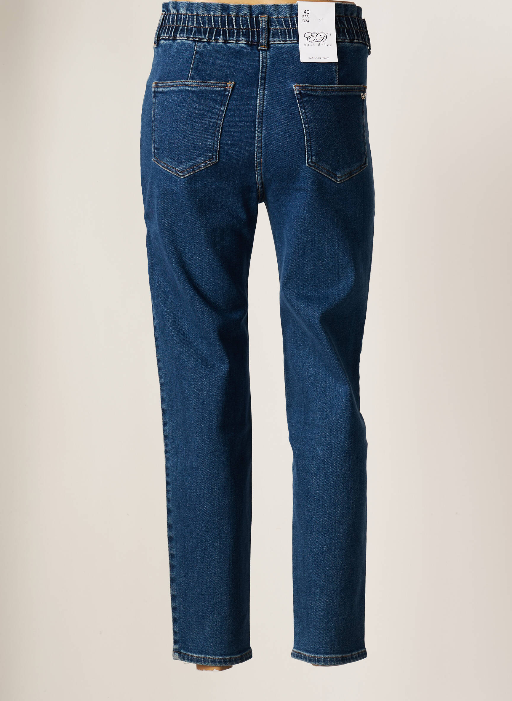 East Drive Jeans Coupe Slim Femme couleur bleu