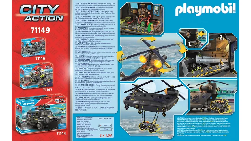 PLAYMOBIL 71149 - City Action - SWAT-Rettungsflugzeug