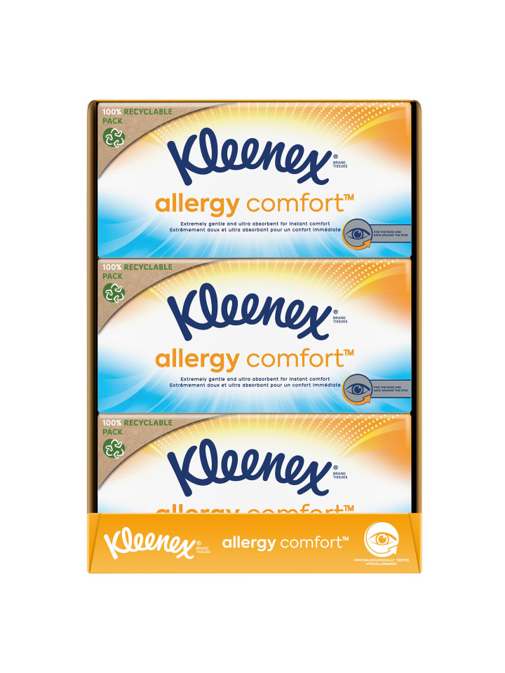 Kleenex Allergy Comfort Kosmetiktücher Taschentücher 12 x 56 Stk günstig kaufen onesize