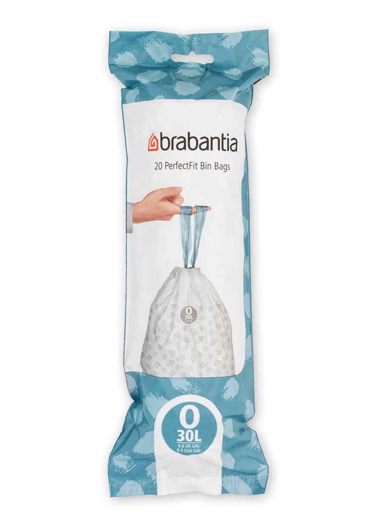 Bolsas de basura Brabantia Perfect Fit, tamaño O, 30 litros, paquete de 6 x 20