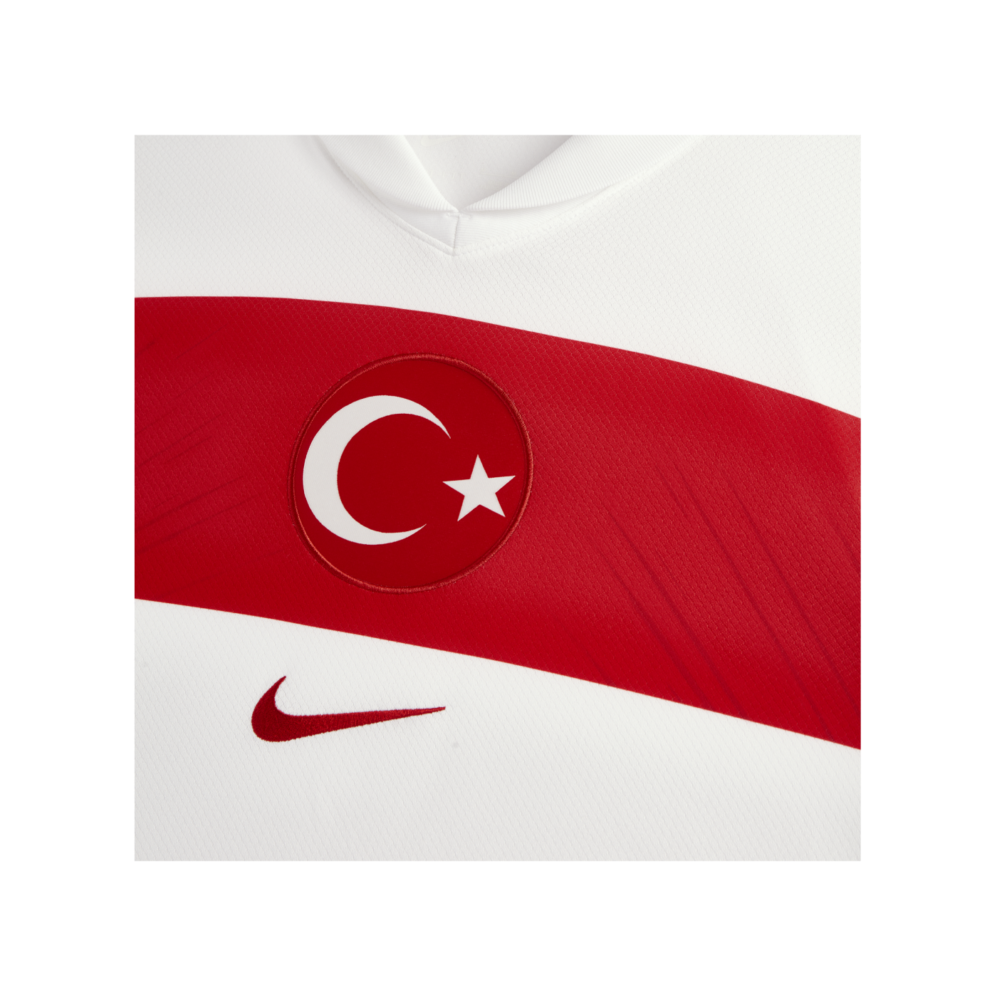 Nike Türkei Trikot Home EM 2024 Weiss Rot F100