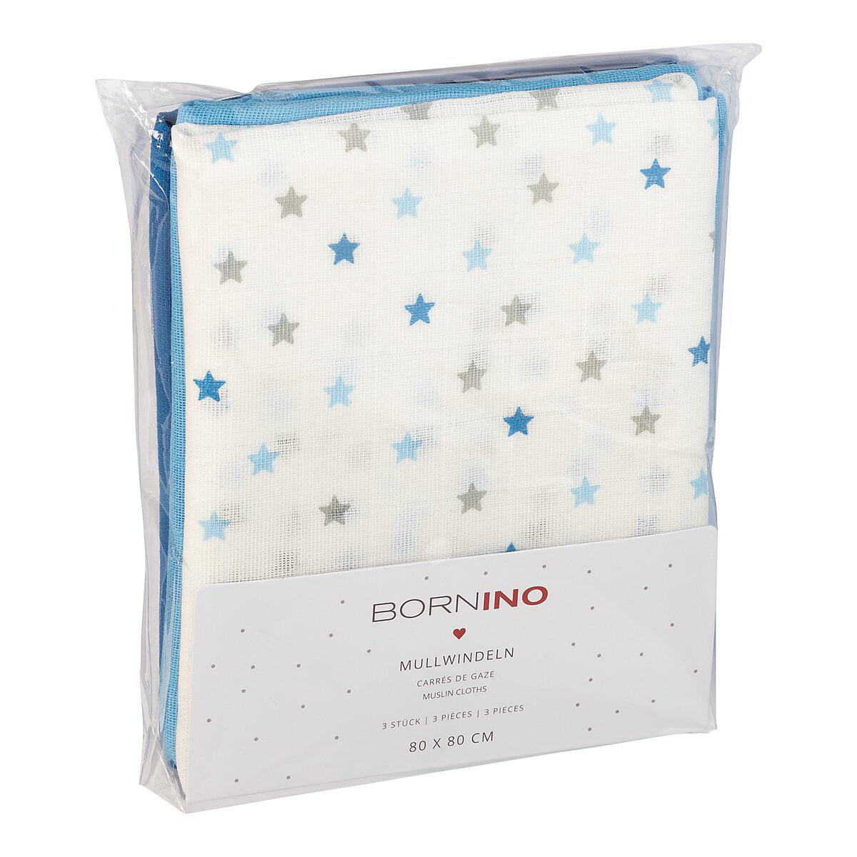 3er-Pack Mullwindeln 80x80 cm