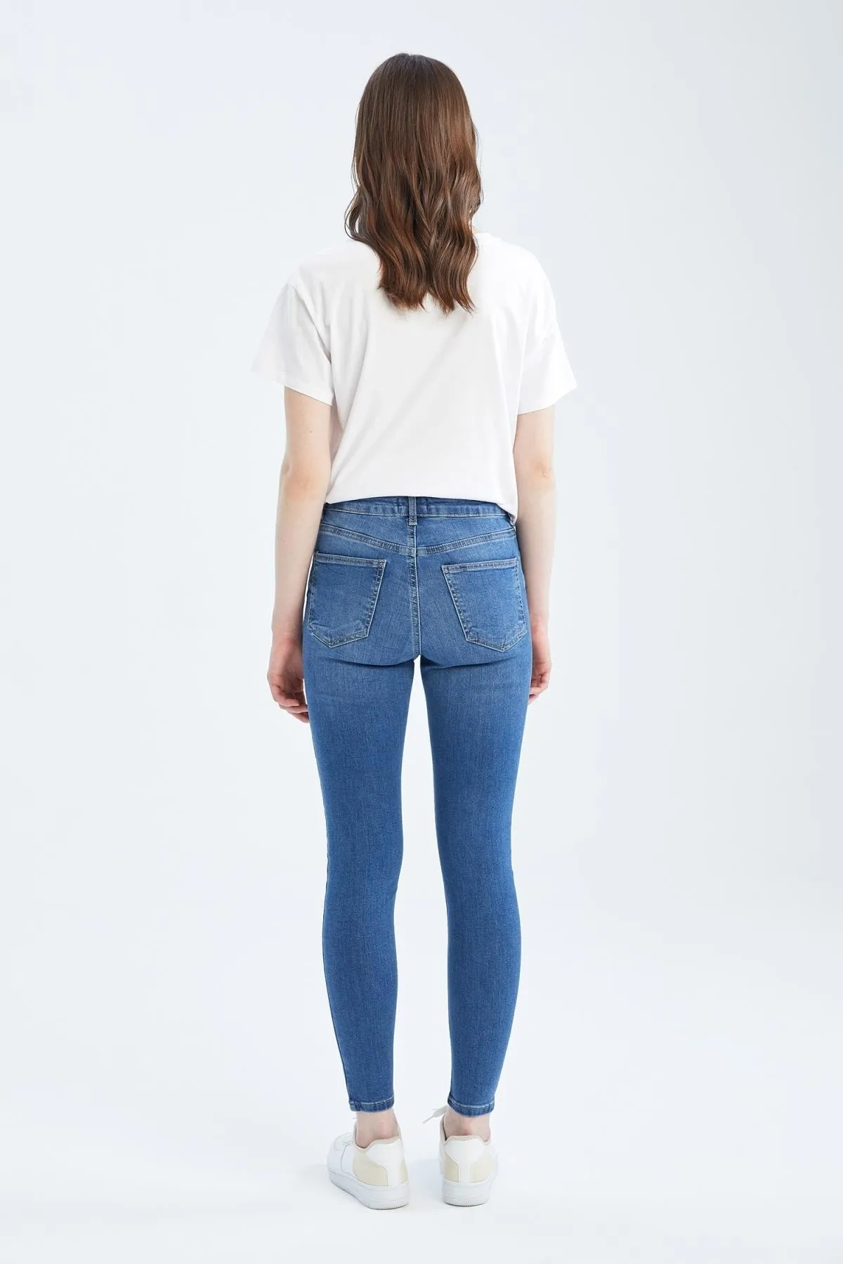 DeFacto  Rebace Skinny Fit Jeanshose mit zerrissenen Details